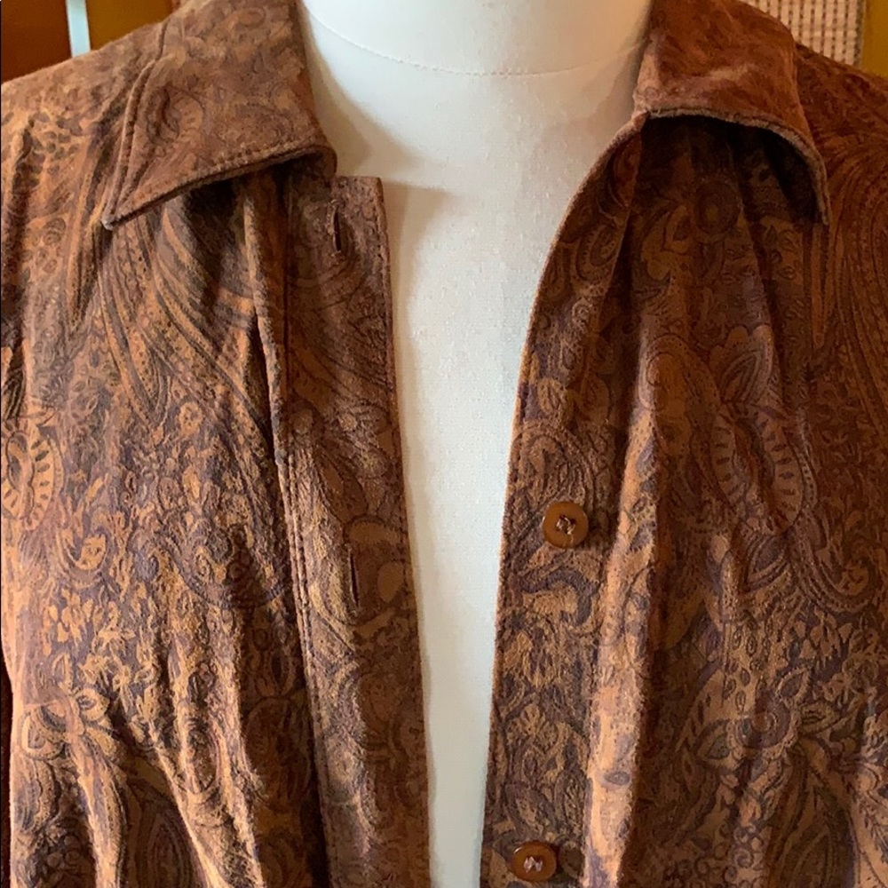 Tomotsu suede button up